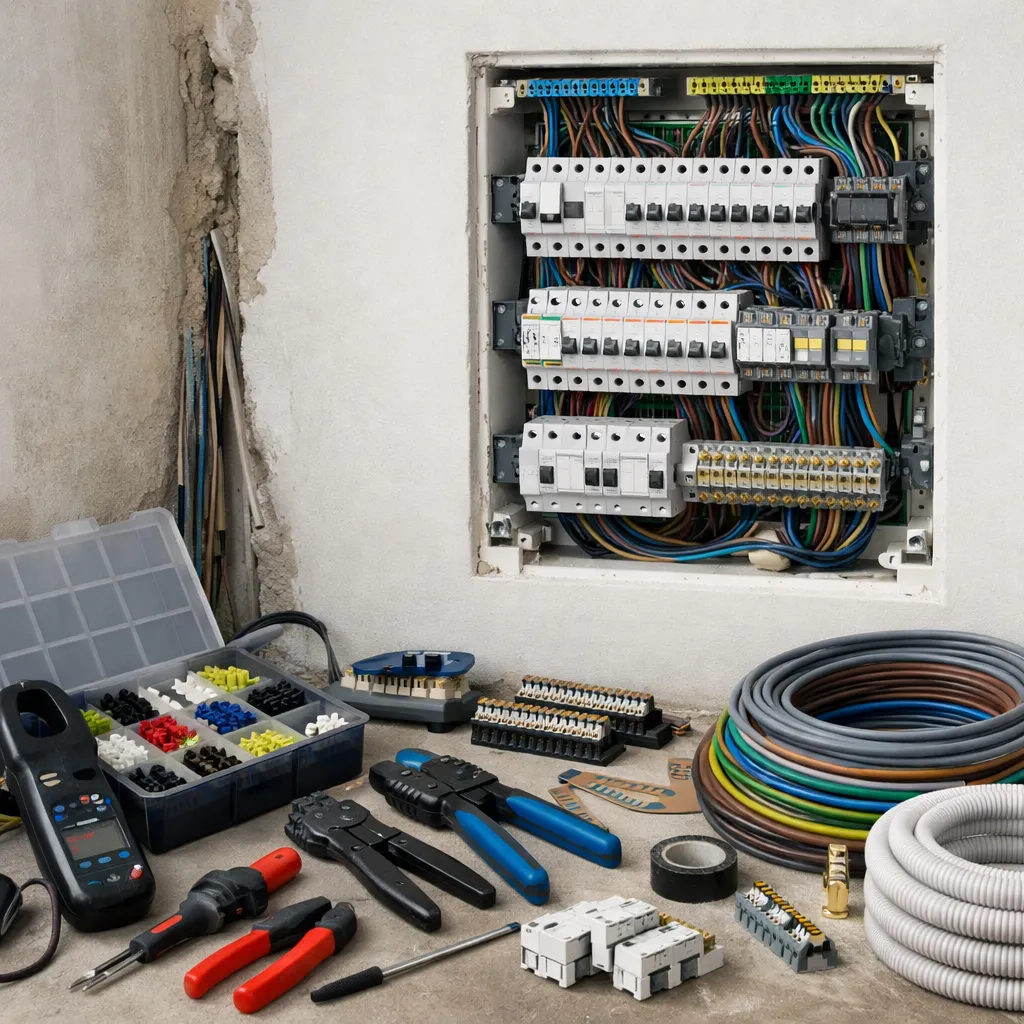 Tableau électrique à Champagnole